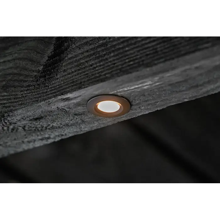 Pals ab | inbouwspot | rond zwart | warmwit | dimbaar | set van 12 stuks | OutdoorCore+