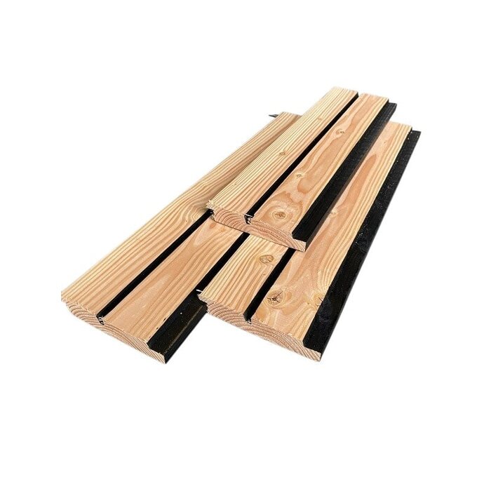 Douglas dubbel Rhombusprofiel geschaafd en fijnbezaagd 2-tone  19,5x140mm