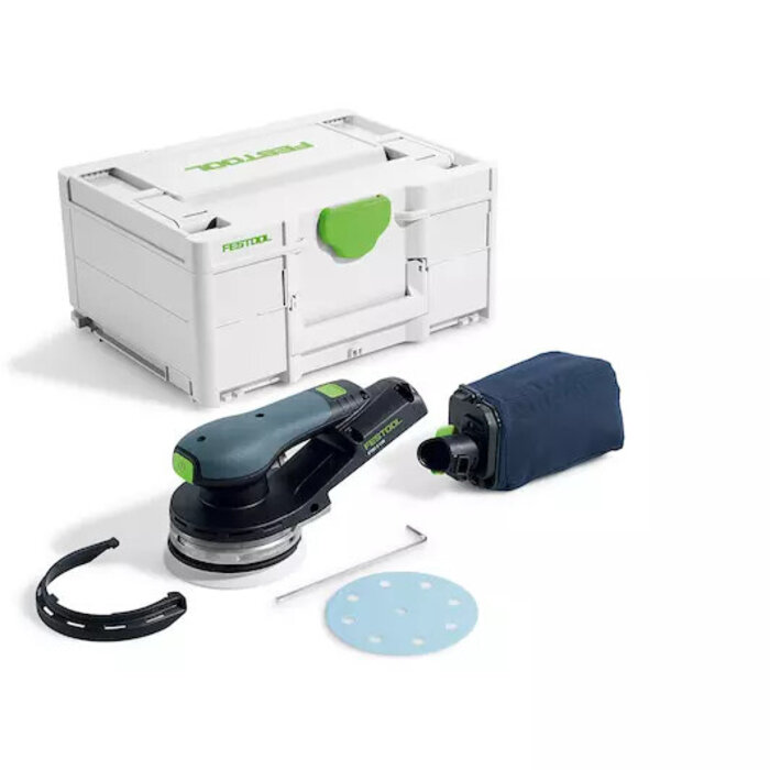Festool Excenterschuurmachine ETSC 2 125-BASIC 18v Verwisselbare steunschijf diameter 125mm