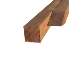 Hardhouten paal 8 x 8 x 300 cm - gezaagd