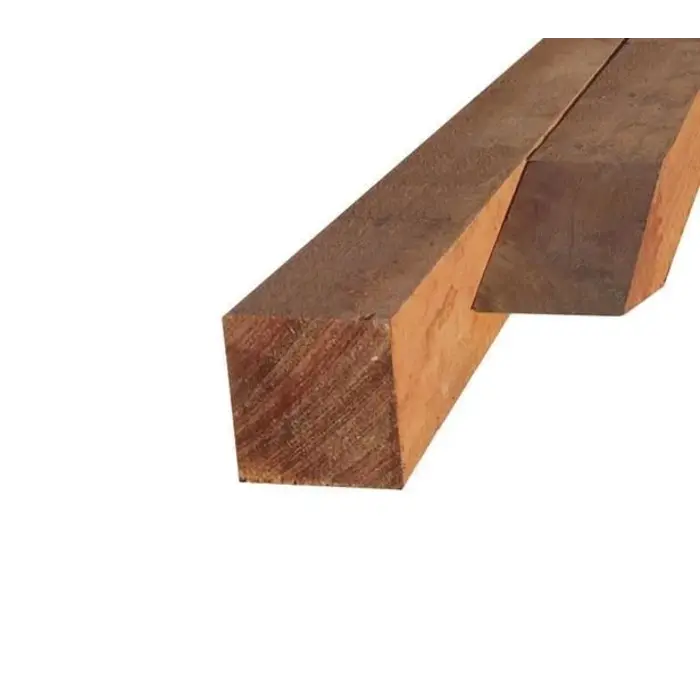 Hardhouten paal 8 x 8 x 300 cm - gezaagd