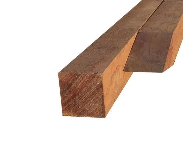 Hardhouten paal 8 x 8 x 300 cm - gezaagd