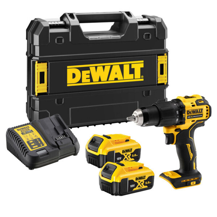 DeWALT XR Schroef-/klopboormachine DCD709P2T-QW 18v 2x 5,0ah Brushless