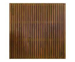 Schutting Stripes Black | Hardhout | 45x1800x1800mm