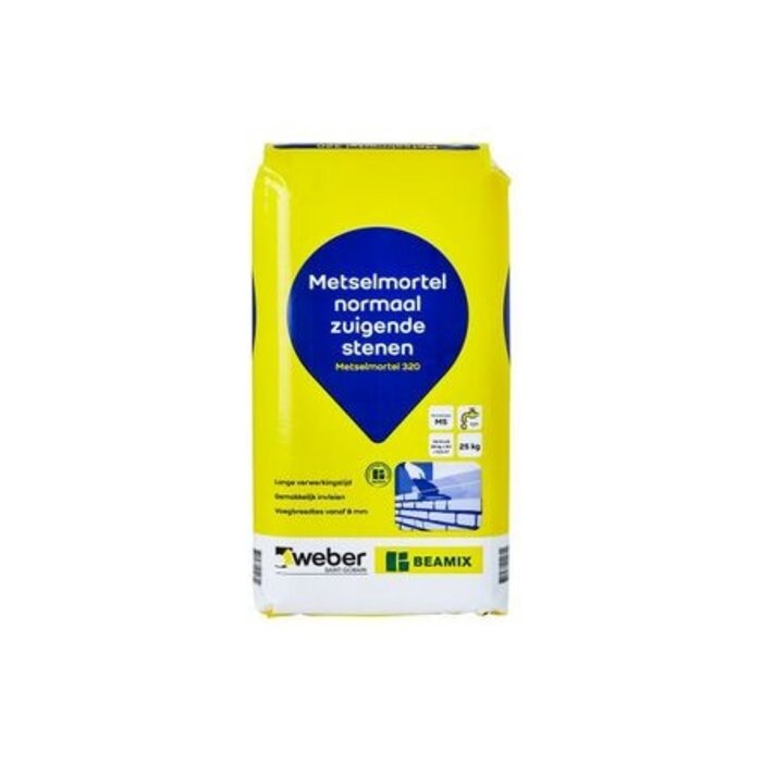 Weber Beamix Metselmortel 320 25kg