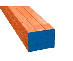 STOCKHOLM Metselprofiel Vurenhout B 5-laags FSC 6,6x7,6cm - Oranje