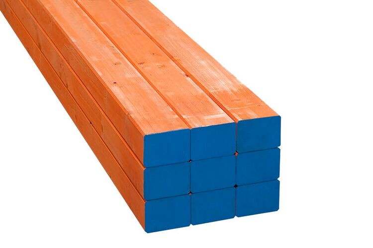 STOCKHOLM Metselprofiel Vurenhout B 5-laags FSC 6,6x7,6x355cm - Oranje