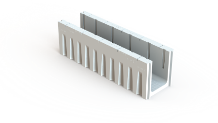 U-funderingsbekisting 35x50X180CM - 100KPA