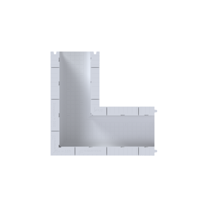 U-funderingsbekisting Hoekstuk 35x40X180CM - 100KPA
