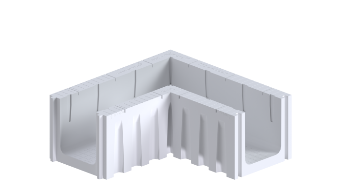 U-funderingsbekisting Hoekstuk 35x40X180CM - 100KPA