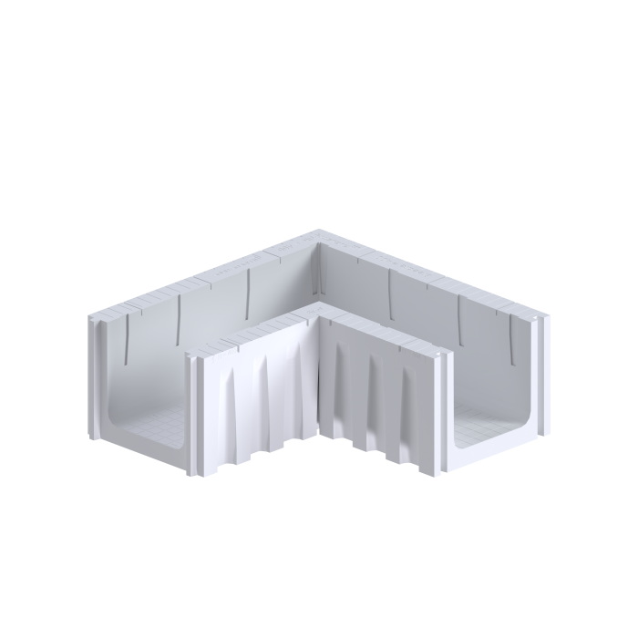 U-funderingsbekisting hoekstuk 40x40X180CM - 100KPA