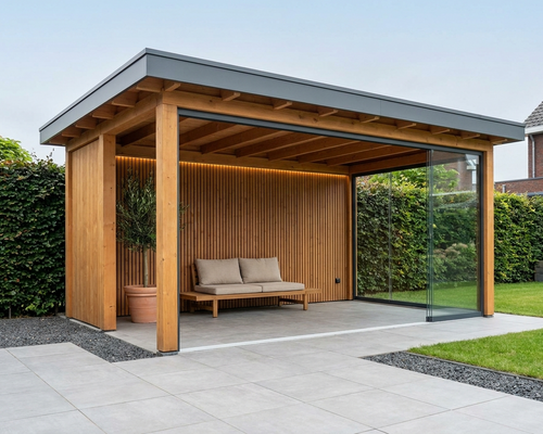 Een houten veranda maken