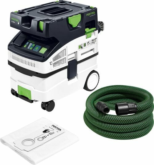 Festool Cleantec Accu-stofzuiger CTLC MIDI I-Basic 18V 2x8,0Ah snoerloos, met afzuigslang