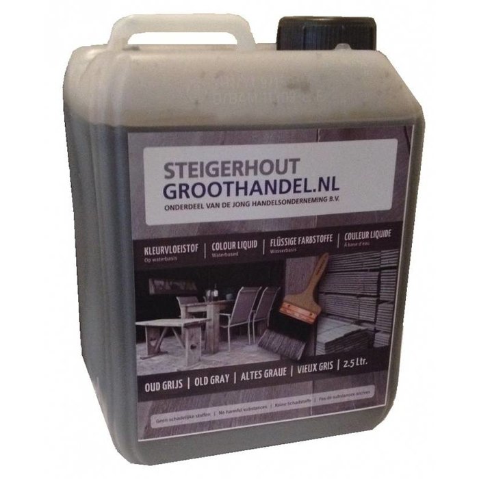 Impregneermiddel Old Grey 2,5L voor bijwerken Old Look Steigerplanken