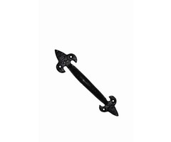 Rustieke handgreep zwart - 16,7 cm