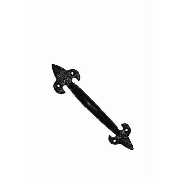 Rustieke handgreep zwart - 16,7 cm