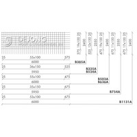 Bouwstaalmat B524a Ø10-150 2.35 x 5.95 meter - met stekeinden Bouwstaalmat B524a Ø10-150 2.35 x 5.95 meter - met stekeinden