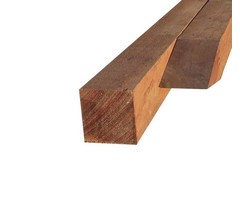 Hardhouten paal 6 x 6 x 300 cm - gezaagd