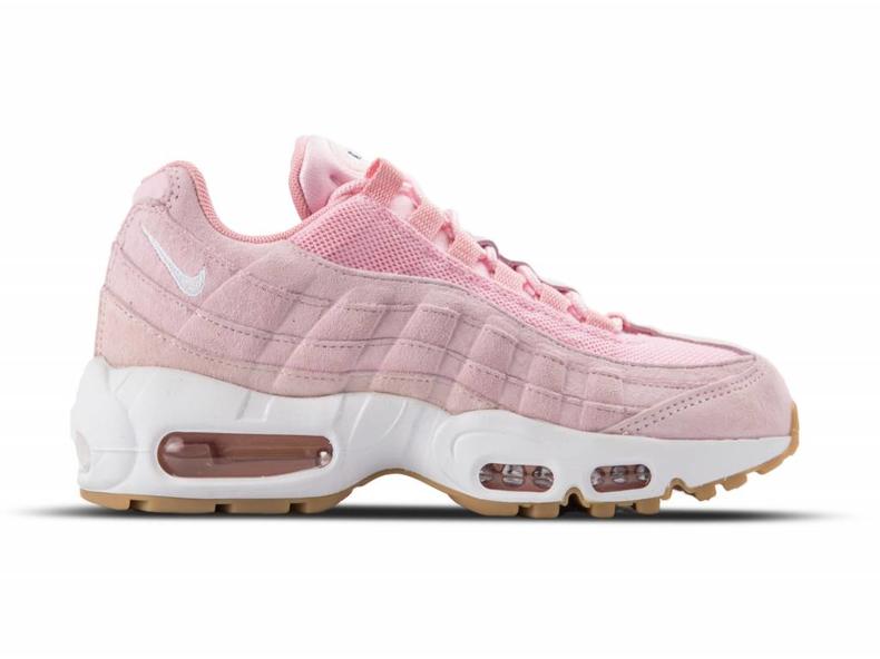 nike 95 pink and white