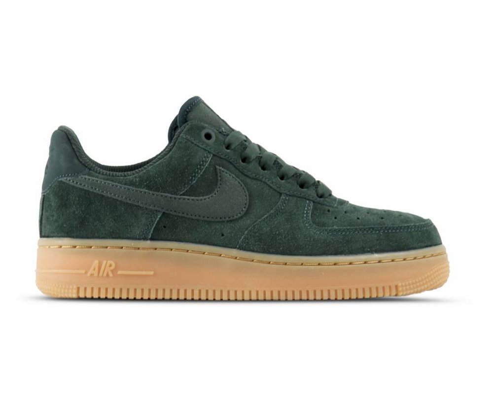 nike air force one suede green