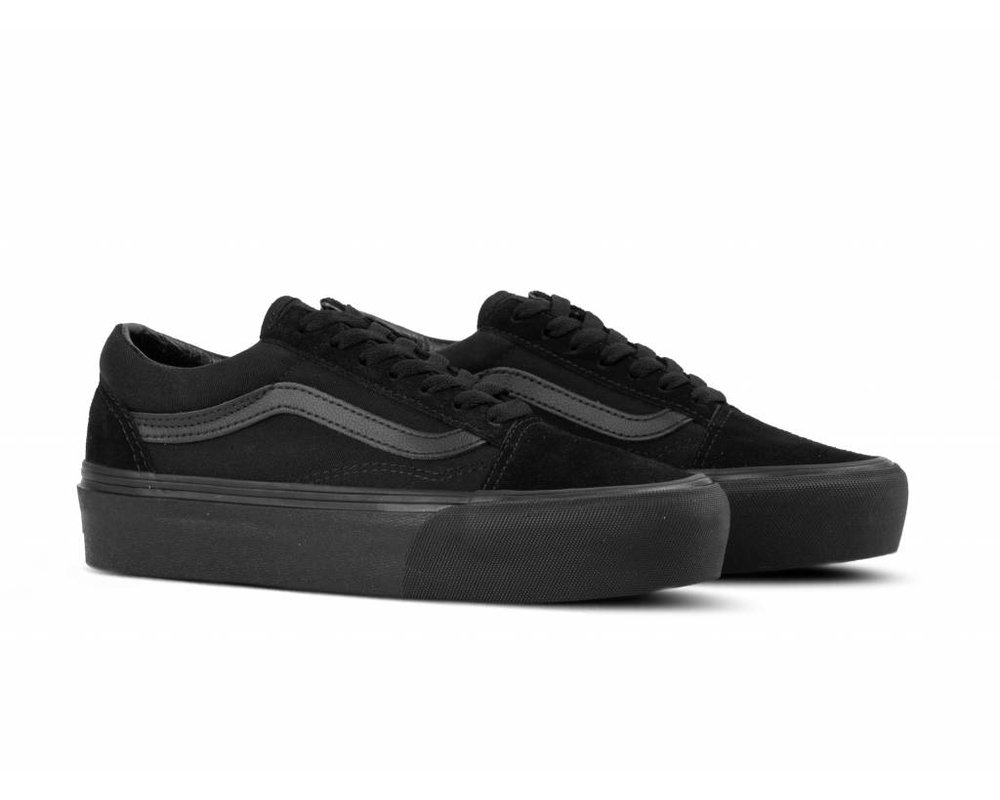 vans old skool platforms black