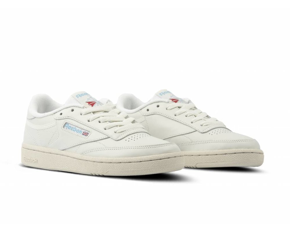 Reebok Club C 85 Chalk Paper White Blue 