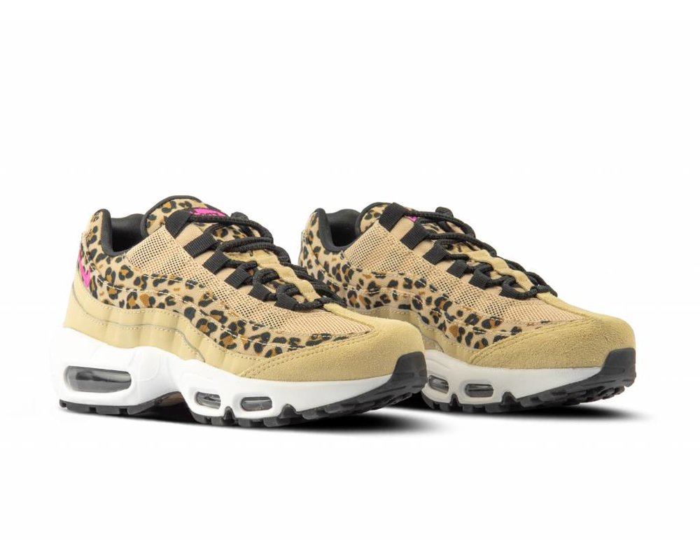 wmns air max 95 prm desert ore laser fuchsia black wheat