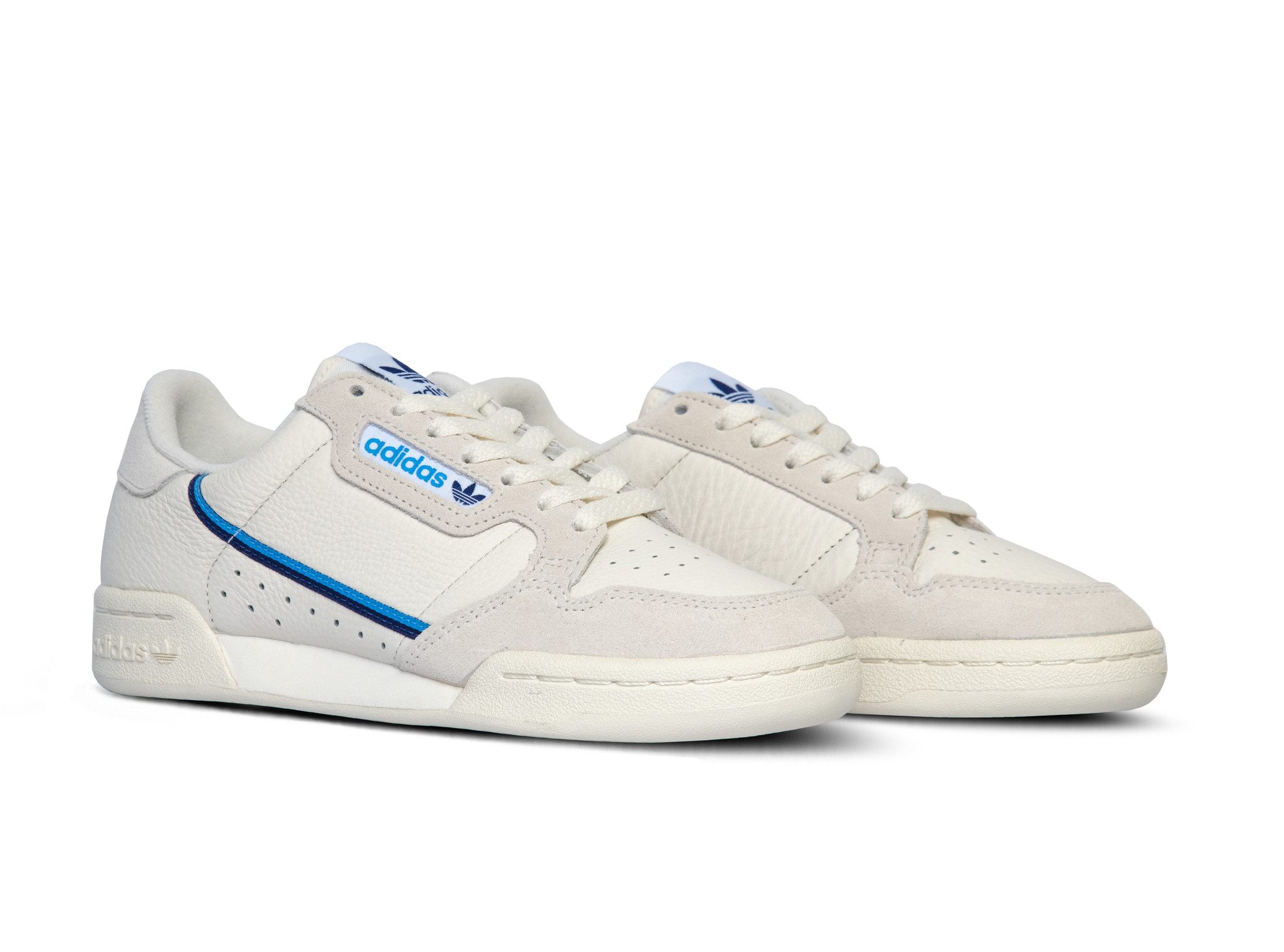 adidas continental 8 off white blue