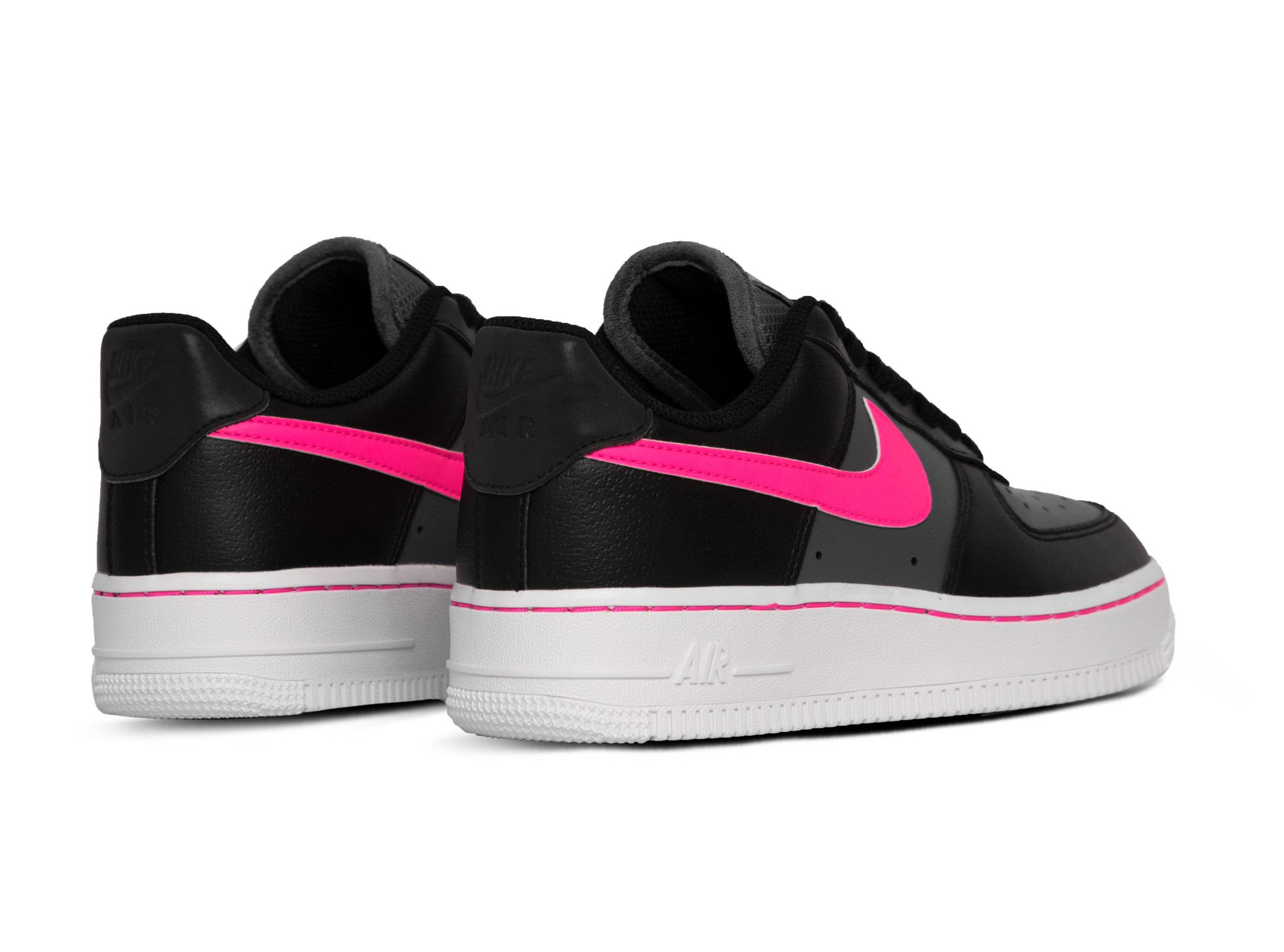 pink and black nike air force
