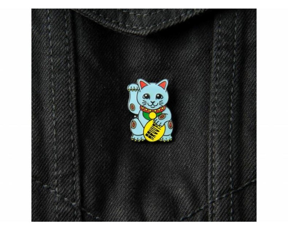 Bruut Lucky Cats Blue Pin