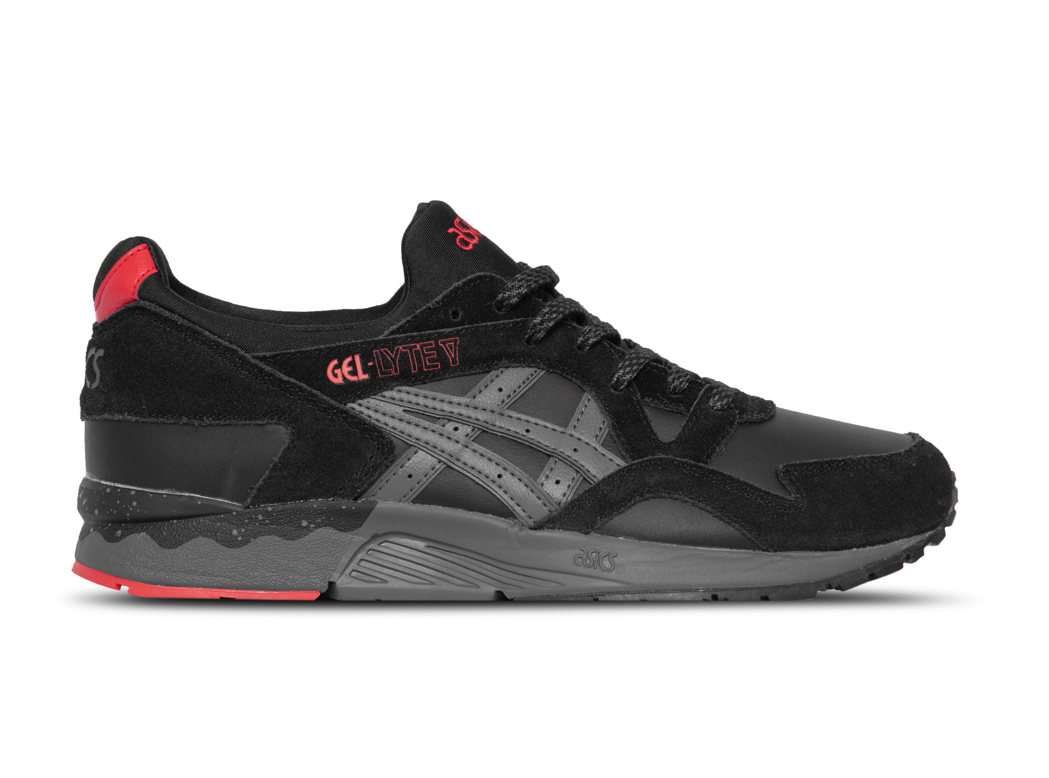 asics gel lyte v black and red