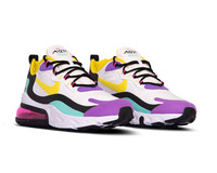 nike air max 270 react white yellow black violet