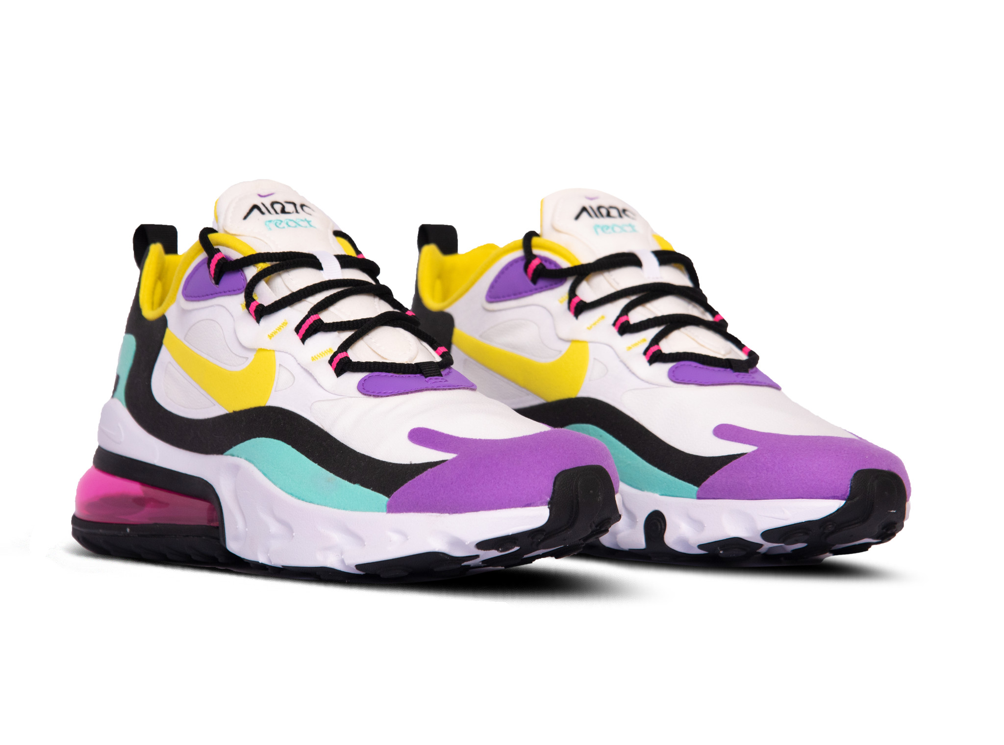 nike air max 270 react white purple