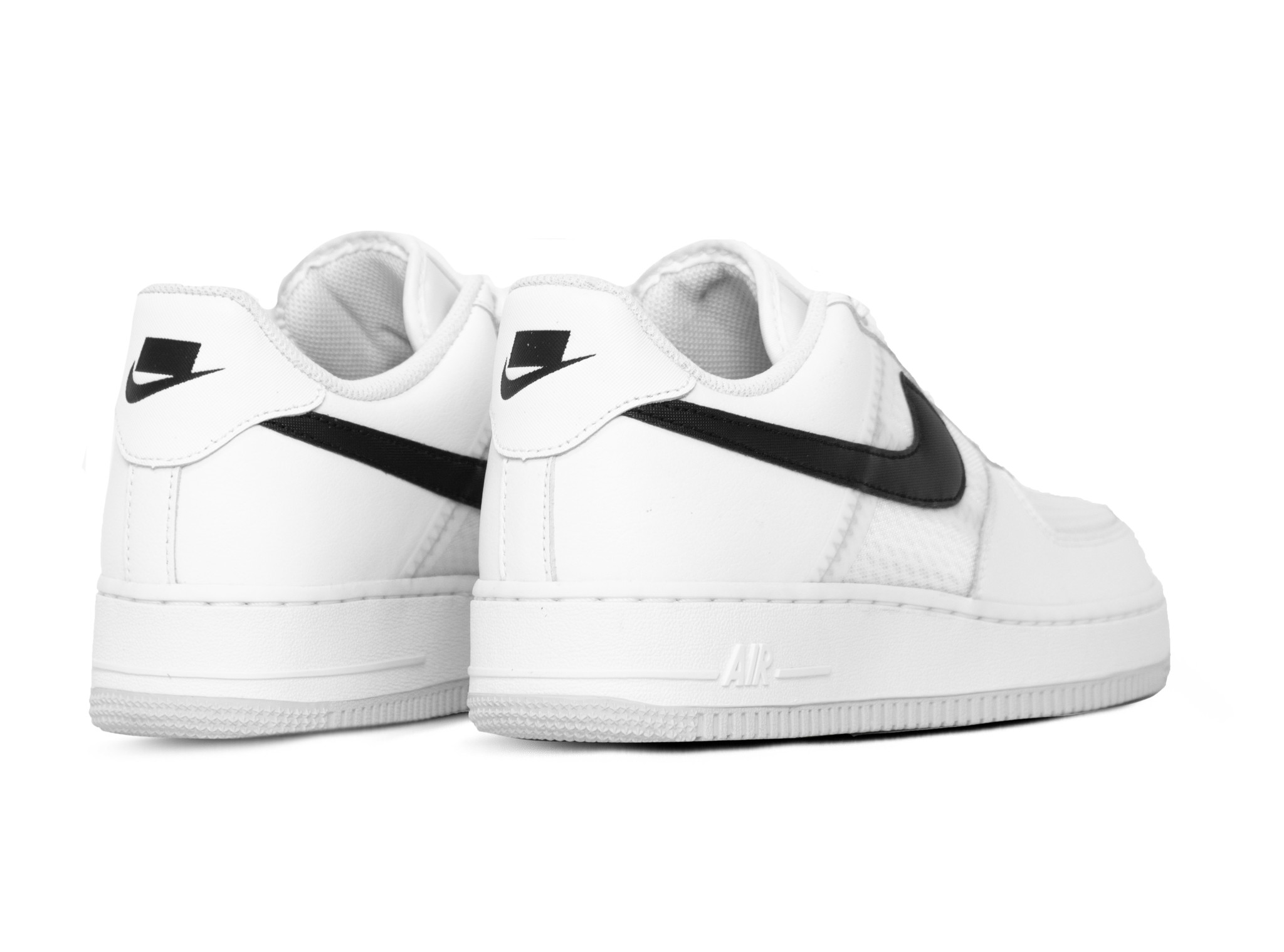 nike air force white with black