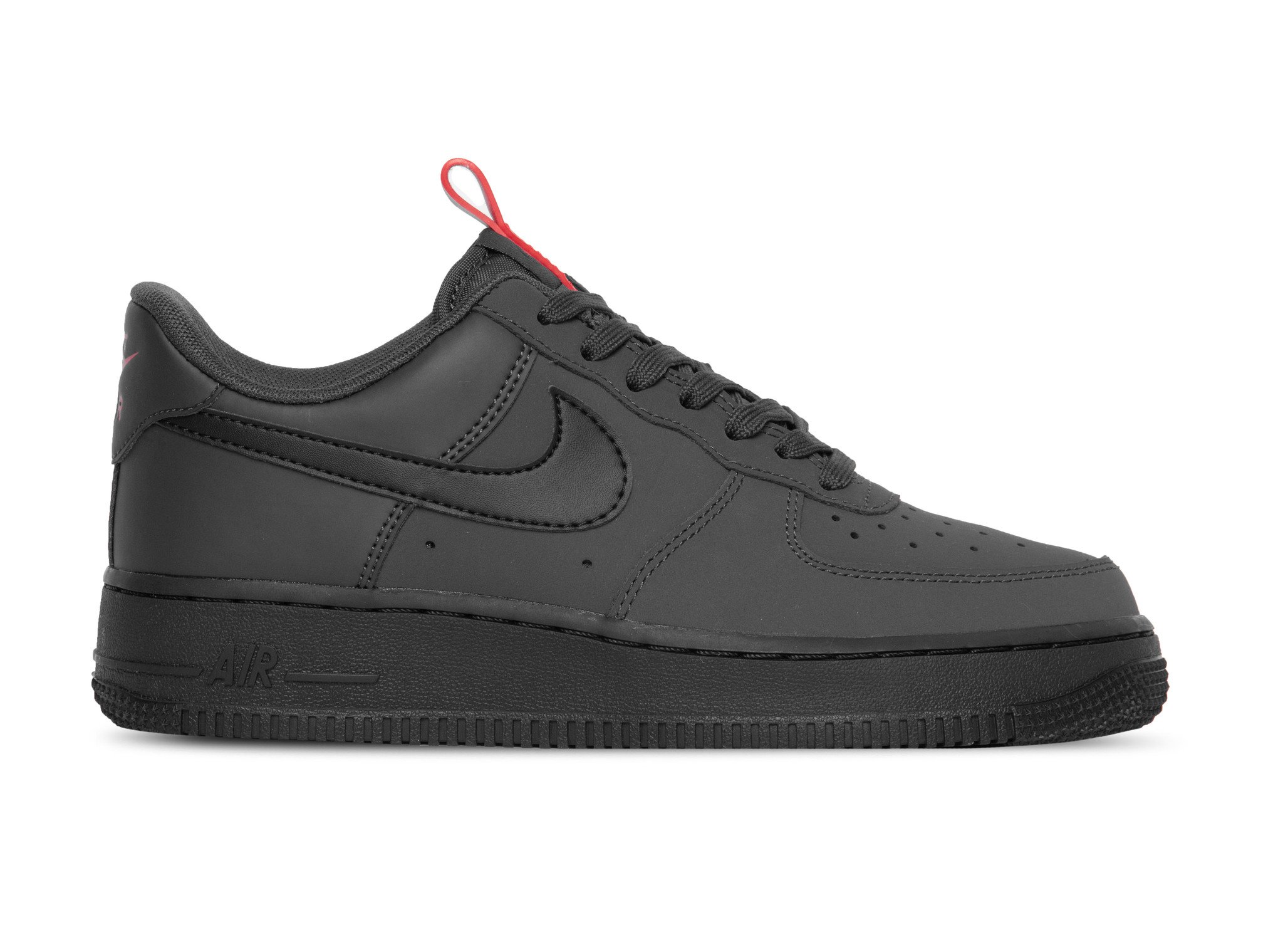 nike air force one black red