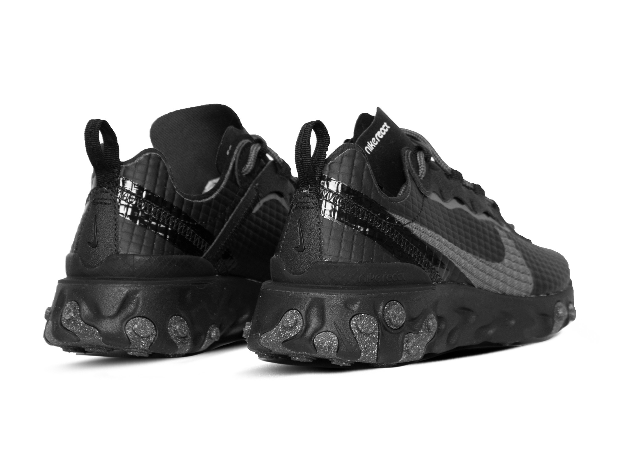 nike react element 55 black dark grey