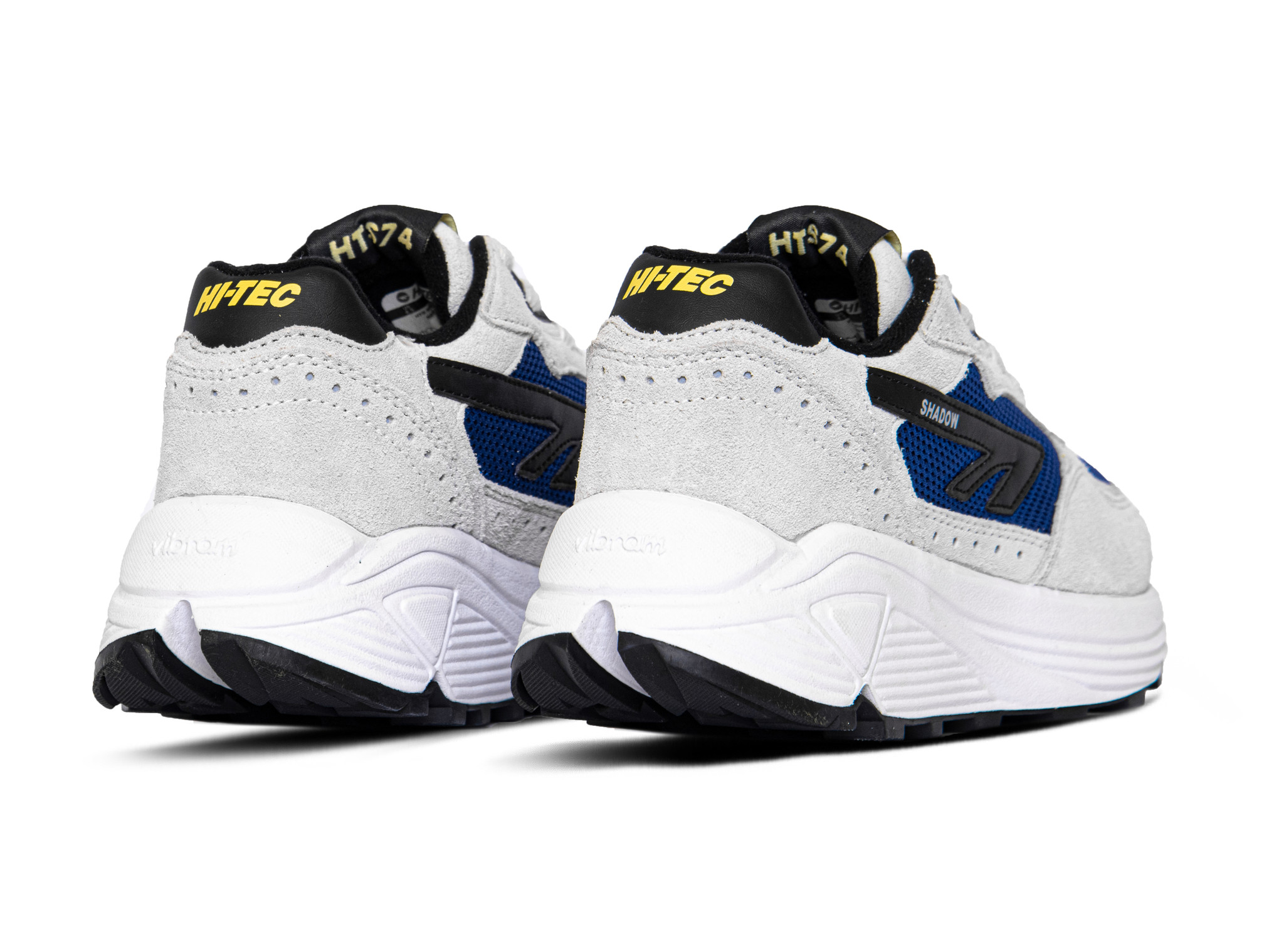 off white blue and yellow shoes