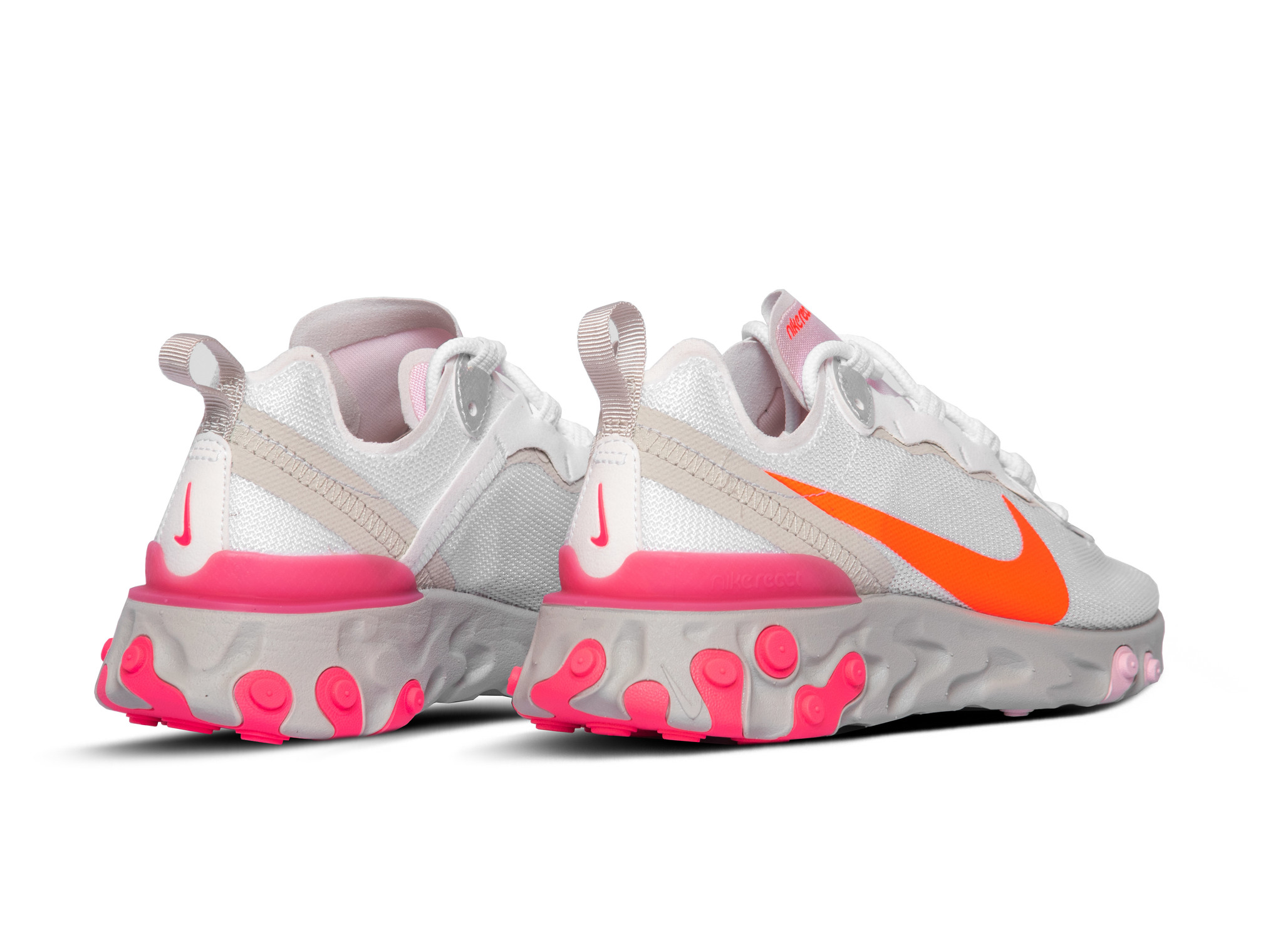 nike react element pink and white