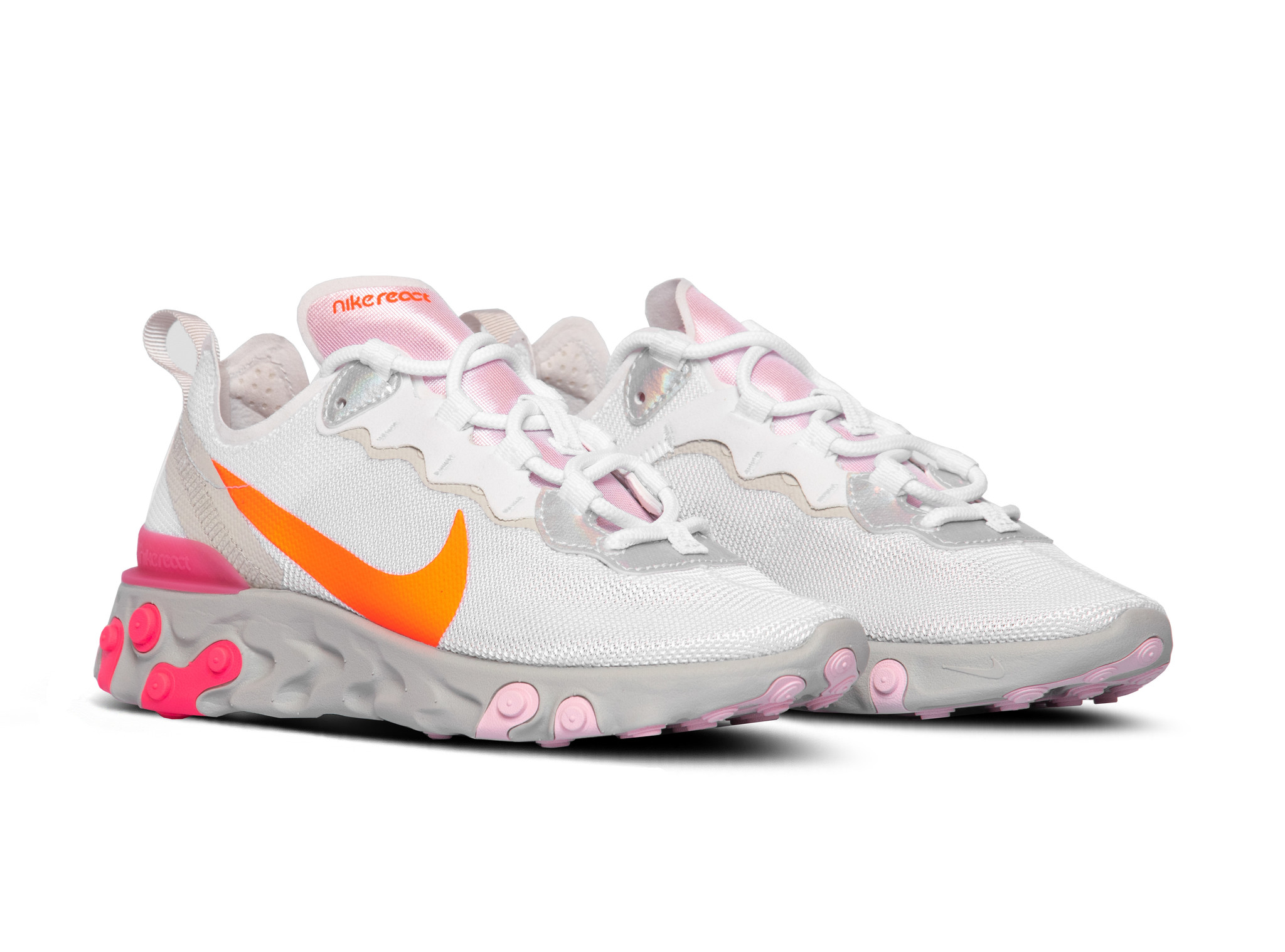 React Element 55 White Hyper Crimson 