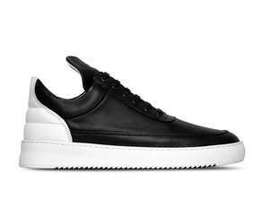 low top ripple nappa all white