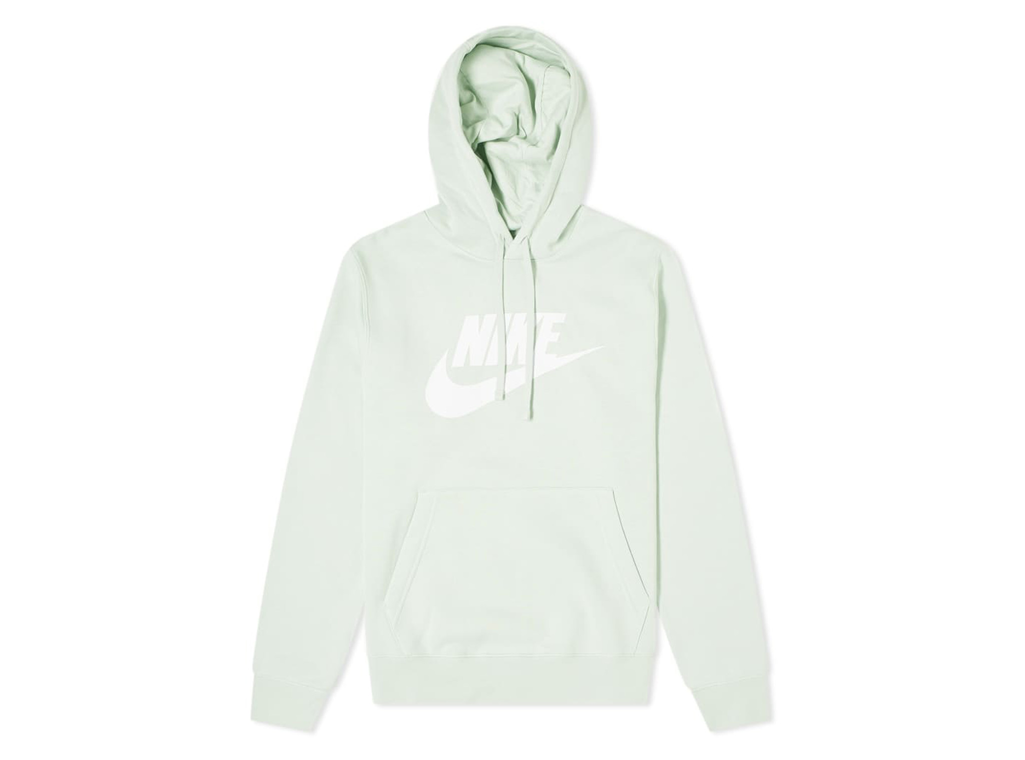 nsw club fleece hoodie pistachio frost white