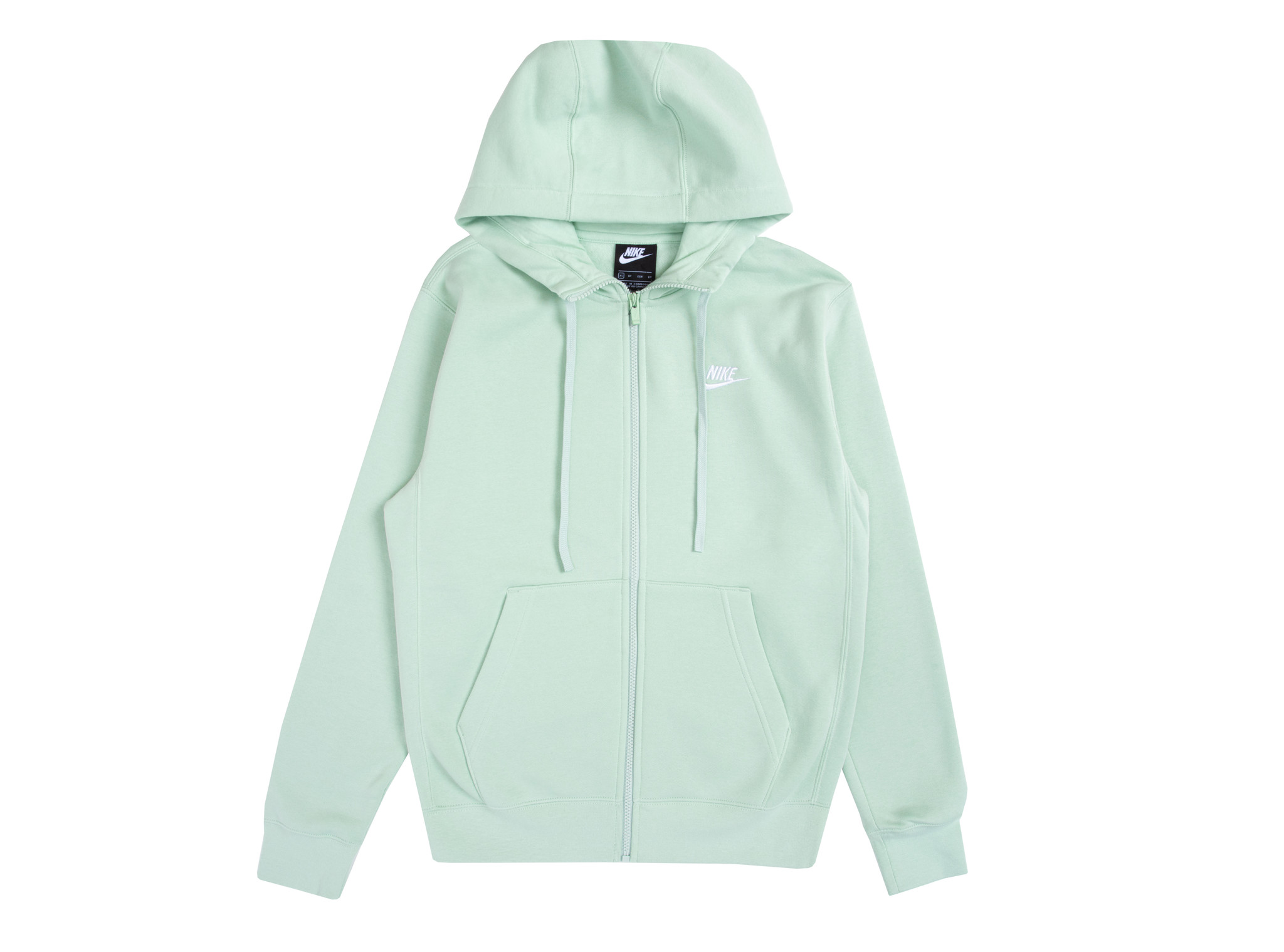 nsw club fleece hoodie pistachio frost white