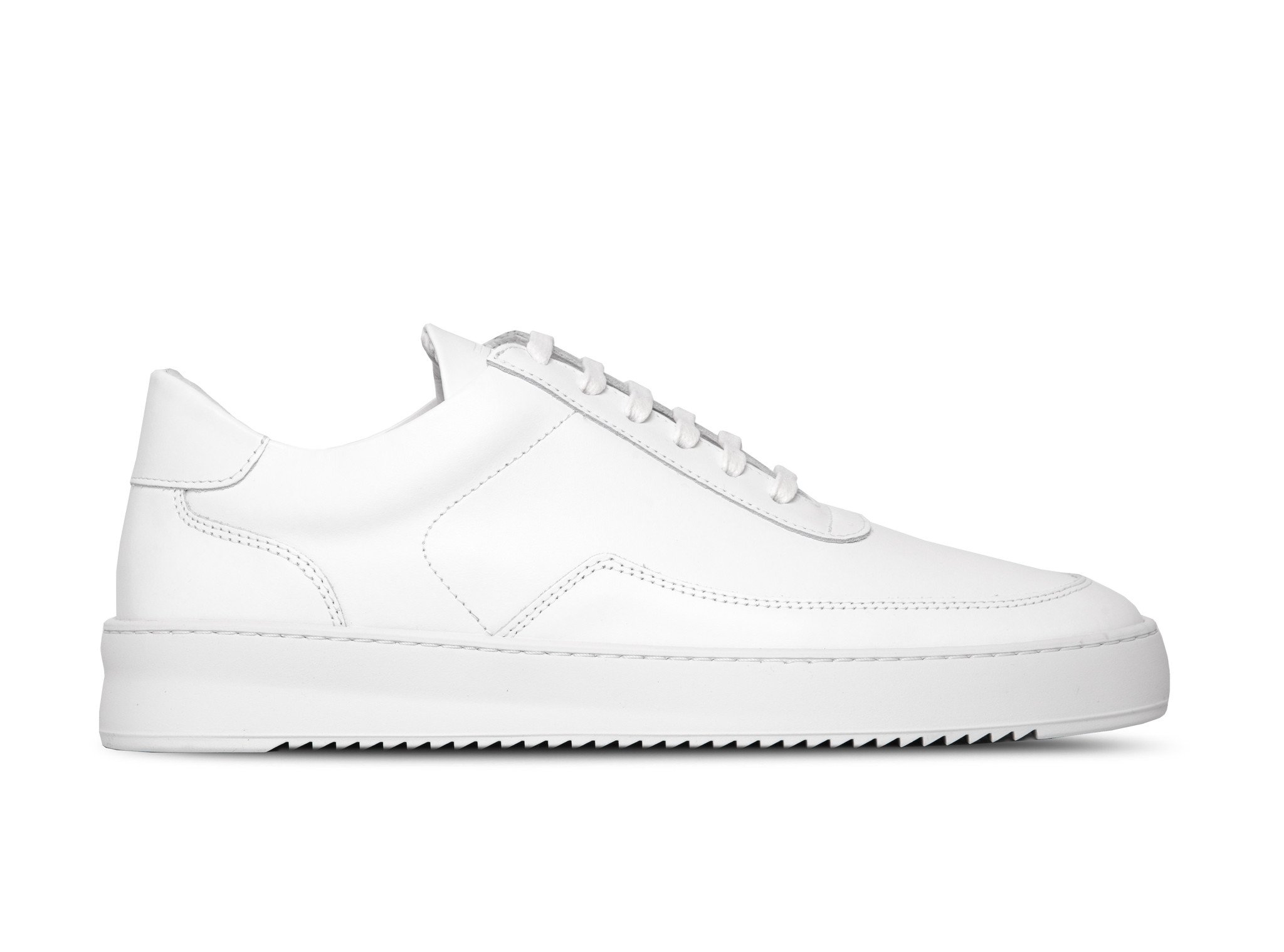 low top ripple nappa all white