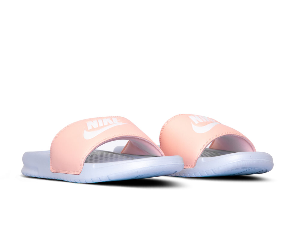 Nike Benassi JDI Hydrogen Blue White Washed Coral 343881 412