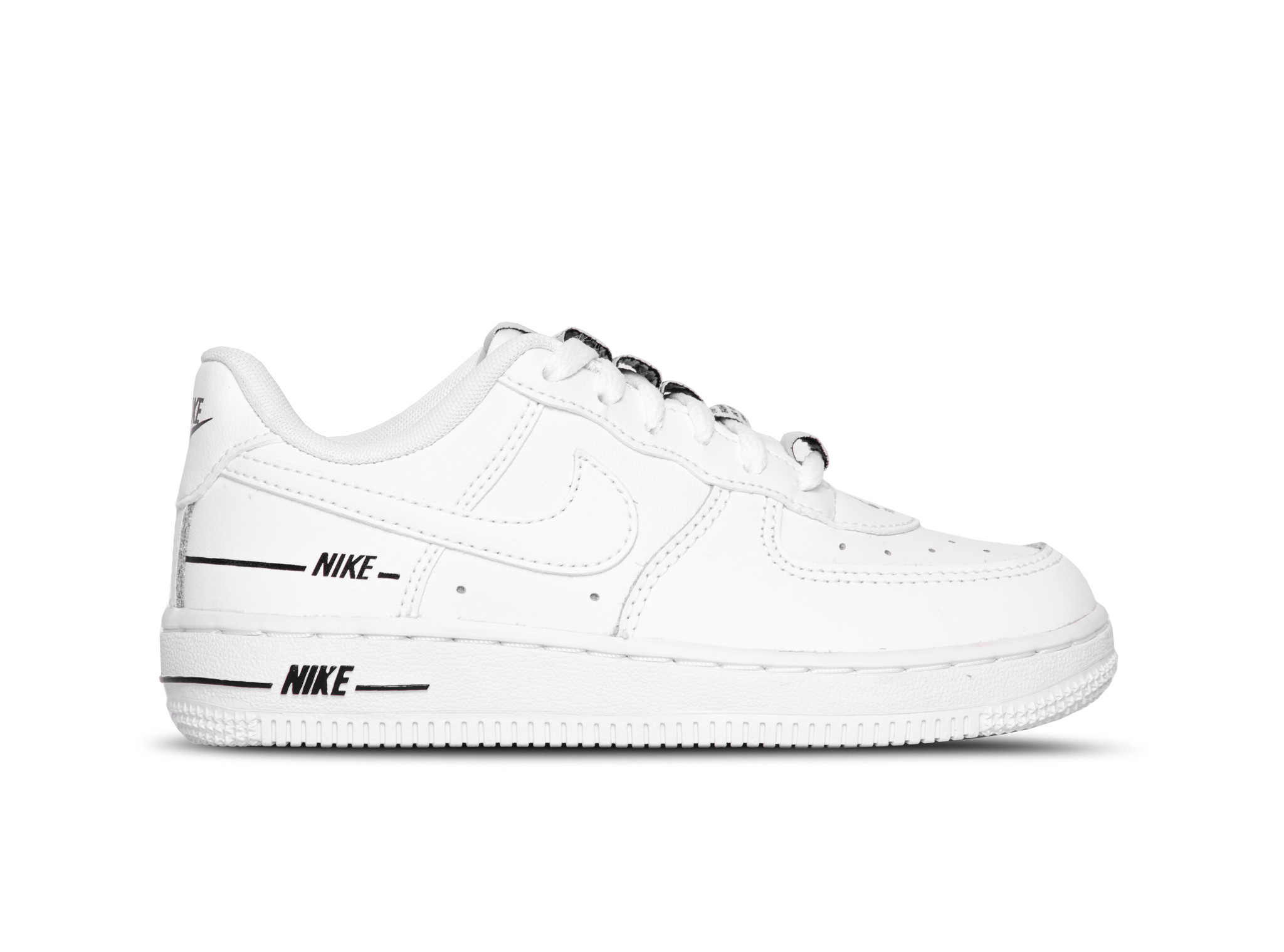 nike air force 1 lv8 white white black