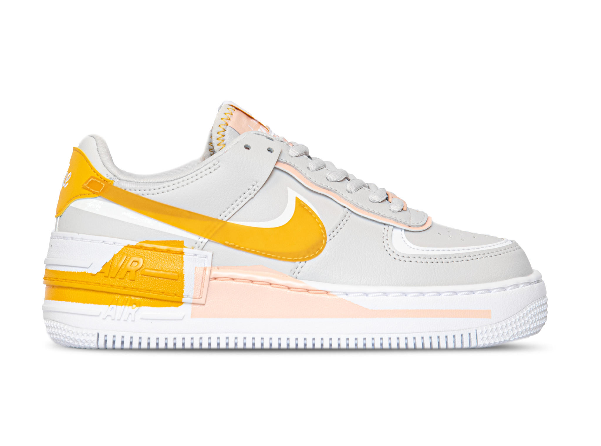 Wmns Air Force 1 Shadow Se Grey Pollen Washed Coral White Cq9503 001 Bruut Sneakers Clothing Store