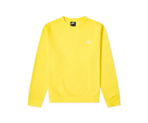 nike yellow crew neck