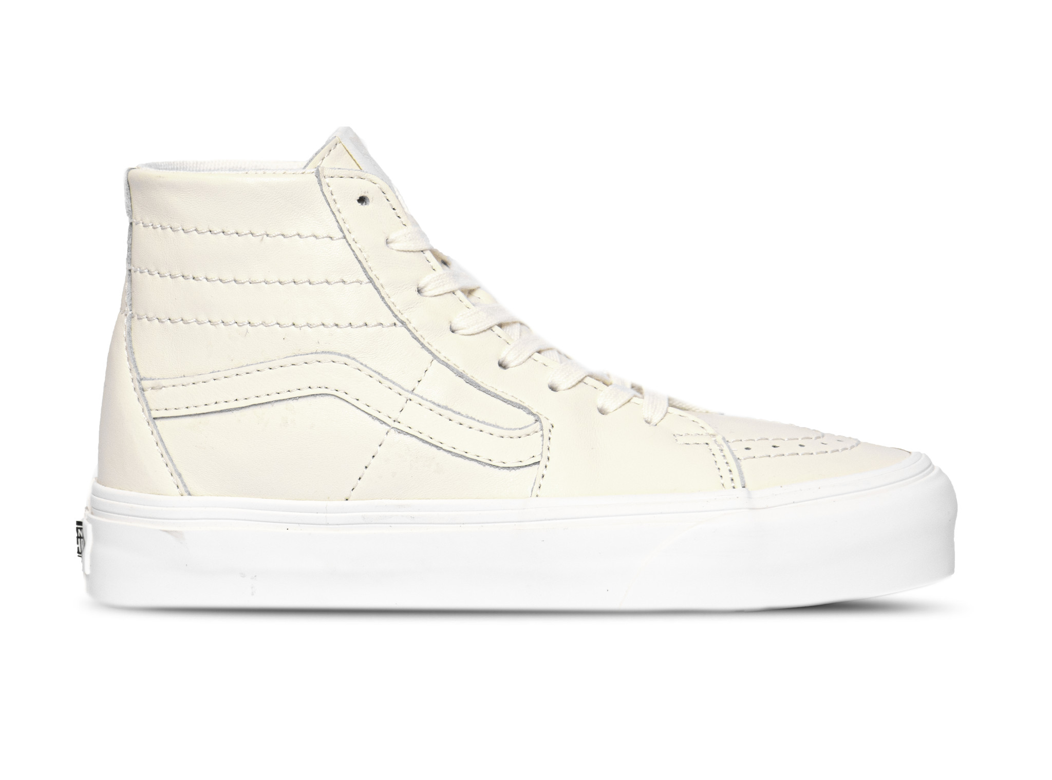 vans sk8 hi leather white