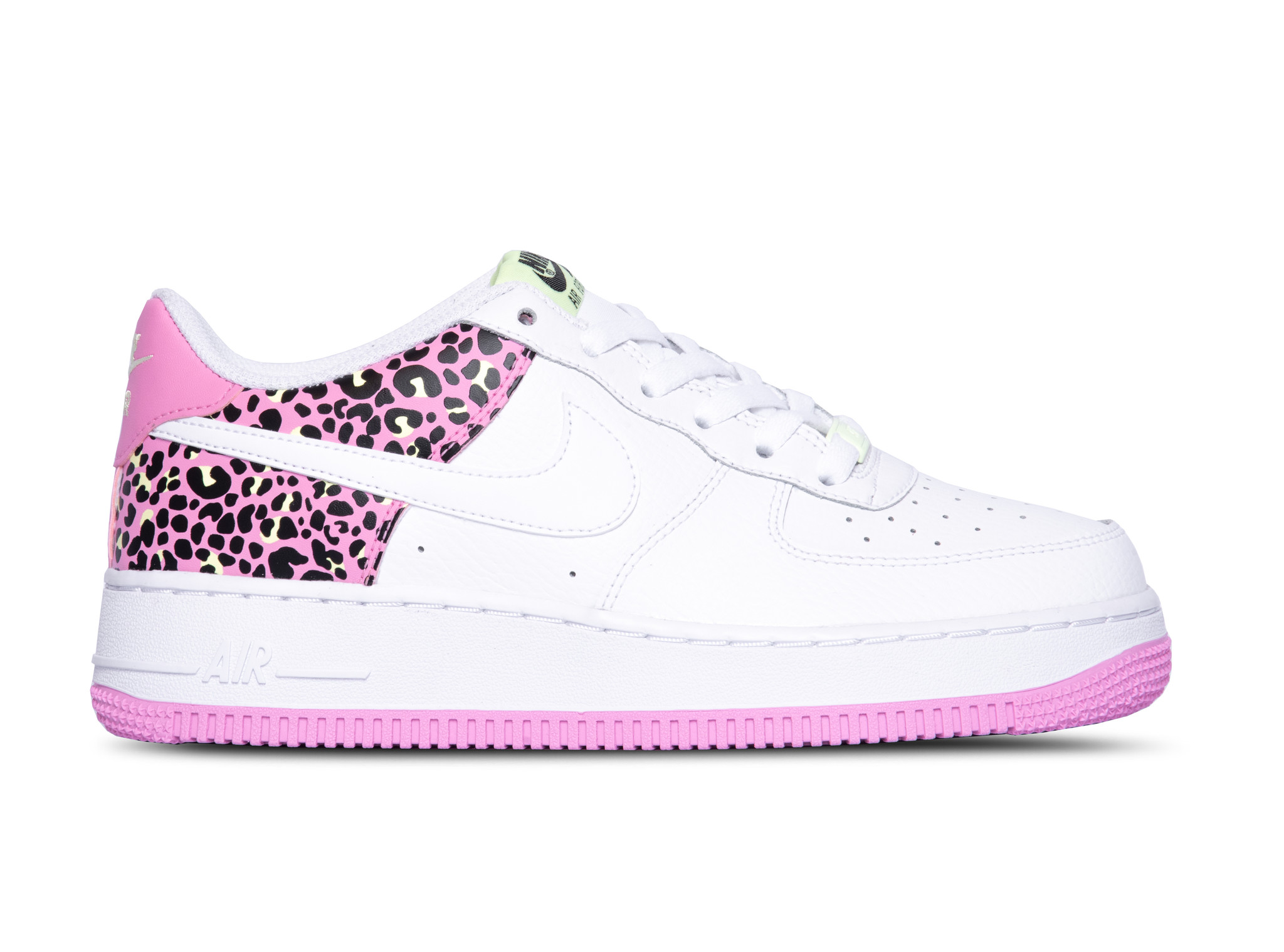 nike air force one pink and white