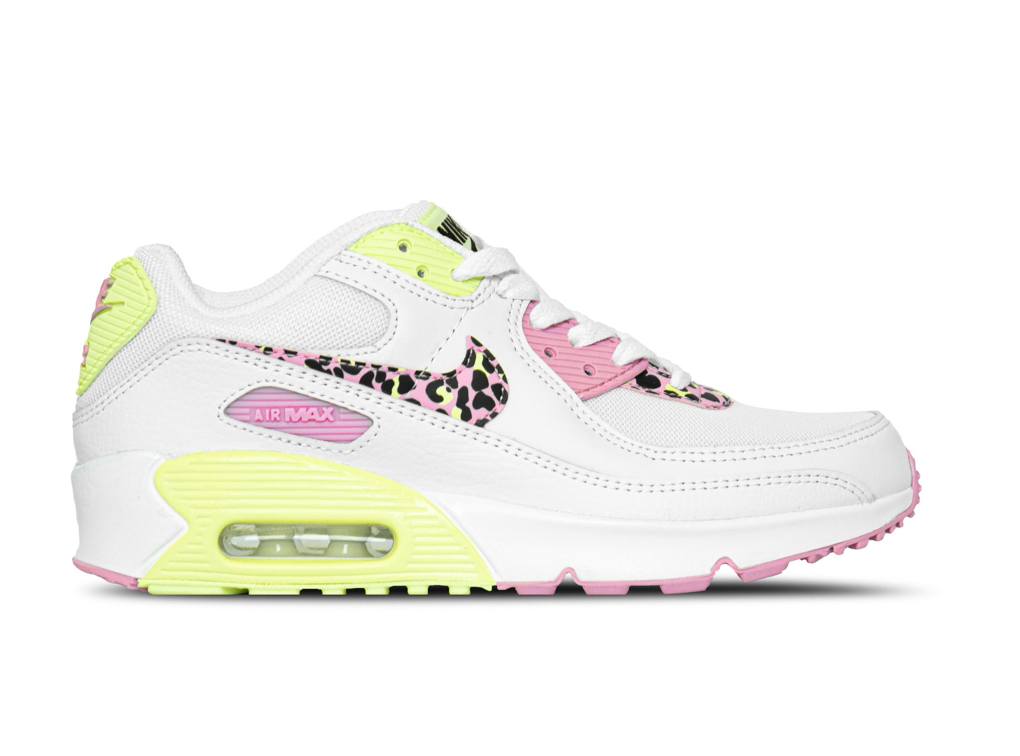 Nike Air Max 90 GS White Pink Rise 